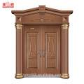 doble puerta de acero embutida puerta de entrada principal de diseño doble con resistente al desgaste y estanco